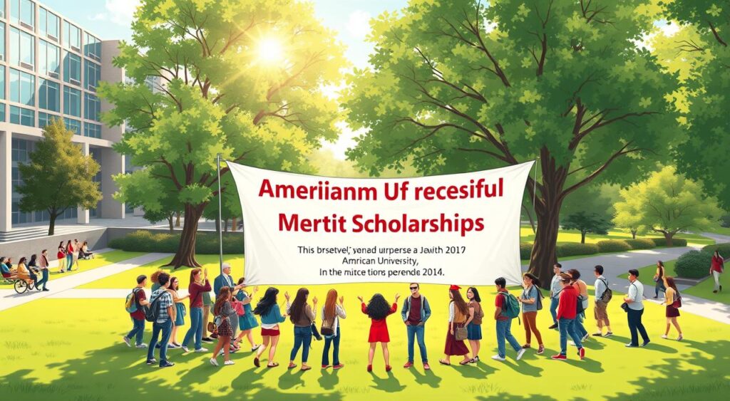 average merit scholarships at american university